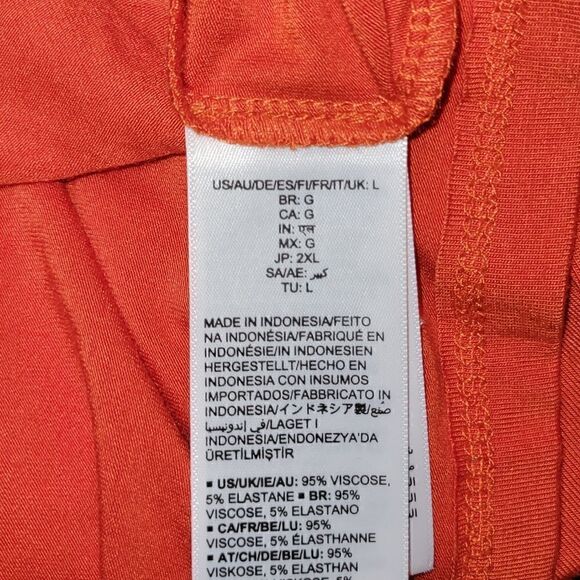 NWT Daily Ritual Women Lightweight Jersey SlimFit Tank Mini Dress Rust Orange L - Picture 10 of 11